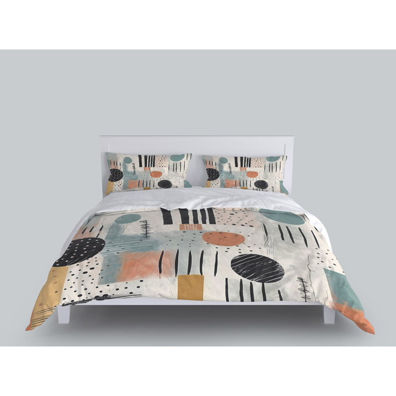 Abstract Duvet Cover, King Duvet Cover + 2 King Shams