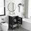 Meuble-lavabo de salle de bain avec lavabo, porte à fermeture douce, support de rangement et tablette ouverte pour les salles de bain modernes-1629250920