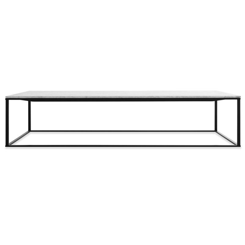 Minimalista Coffee Table, 13" H x 60" W x 29" D, White