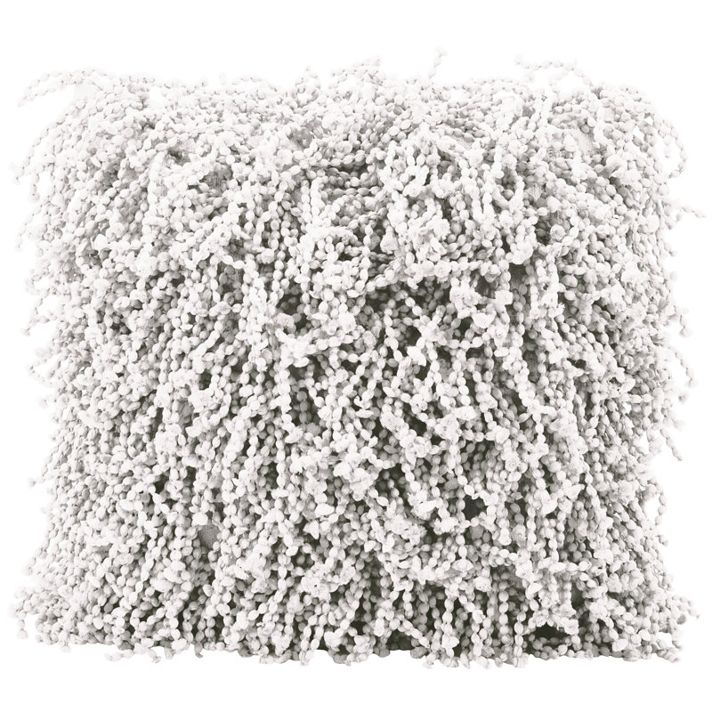  Housse de coussin carré et insert, Blanc