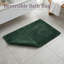 Tapis de salle de bain 4 pièces Lavish Home - Ensemble de tapis de salle de bain réversible en coton 2575 GSM - Tapis de bain lavables en machine pour la salle de bain, la cuisine et la salle de lavage (vert)-49685509