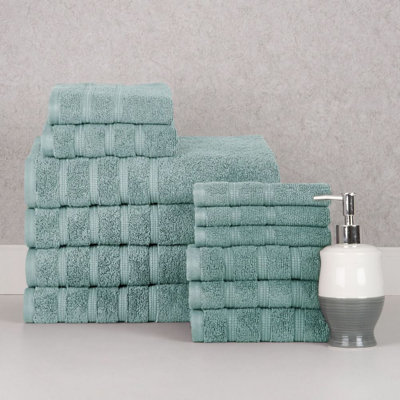 Ensemble de serviettes en coton 12 pièces Bibb Home