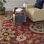 Tapis en laine à motif floral touffeté à la main Ferrera-2059524377
