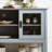 Sideboard Buffet Table With Doors,Grey