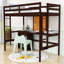 Lit mezzanine avec bureau intégré Hayott par Harriet Bee-965255276-965255187