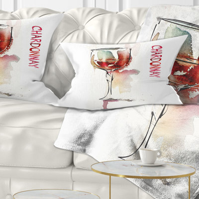 Coussin décoratif rouge sur fond blanc