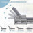 77.5" Long Reclining Chaise with Cushions-420124446-420124444