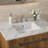 18 inch x 12 inch White Ceramic Rectangular Undermount Bathroom Sink with Overflow