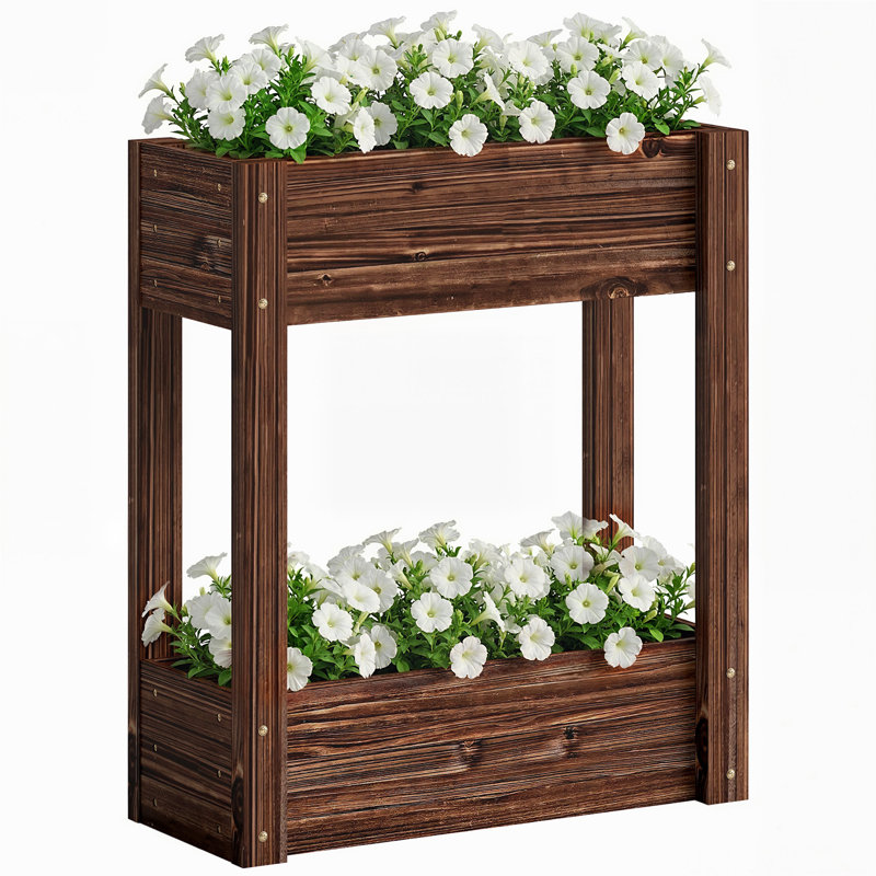 Wood Raised Garden Bed