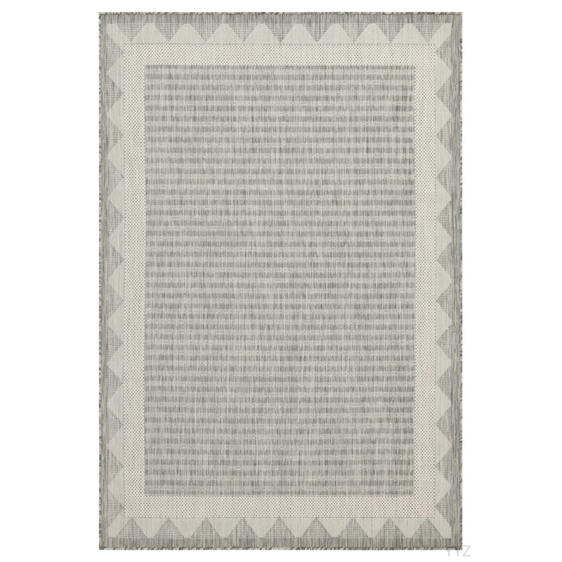 Sunshine GC_HAR2015 Silver 5 Ft. 3 In. X 7 Ft. 3 In. Indoor/Outdoor Area Rug, Rectangle 5'3" x 7'3"