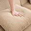 Canapé modulaire en forme de U à 4 places en velours côtelé avec confort en forme de nuage, coussins décoratifs, 2 repose-pieds amovibles et mousse à haute résistance Camel Comfort sans assemblage requis