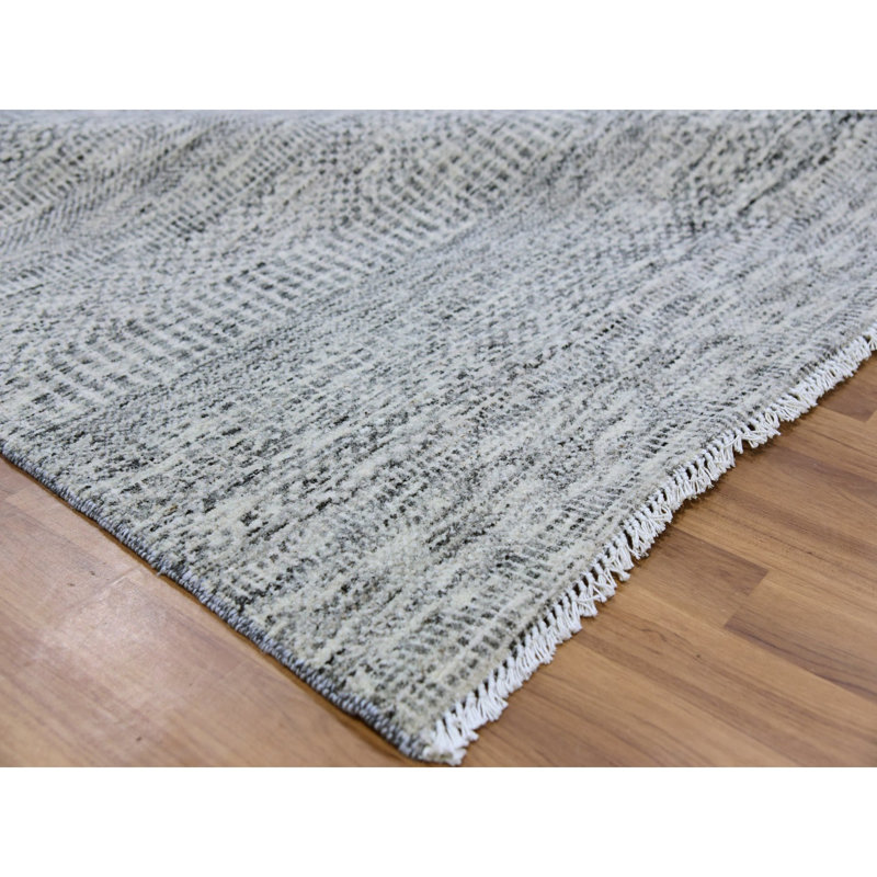 Tapis carré gris en laine noué à la main 8 pi x 8 pi E807E99362A3A9C7711D108CB756