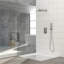 Pomme de douche double - Système de douche carré mural de 10 pouces avec valve brute-126529174