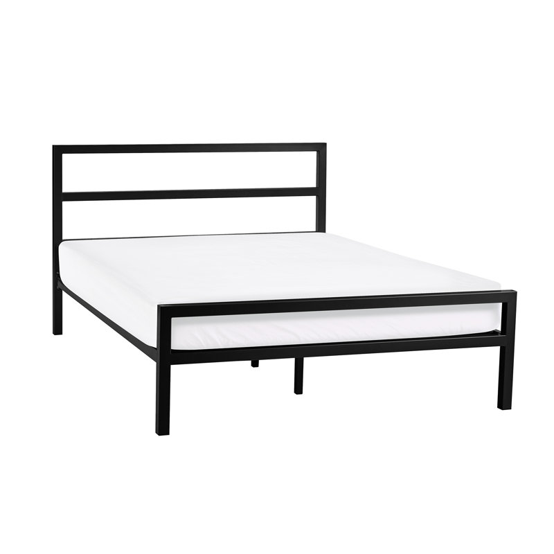 Lorinza Metal Bed, Black, Small Double (4')