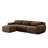 Comfortable Modular Sofas, Plush Chocolate Design For Living Room