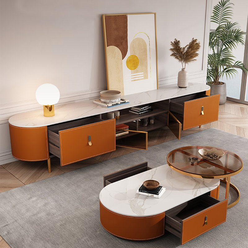 Meuble télé et table basse de style moderne