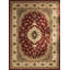 Tapis rouge / beige 4 pi x 6 pi (3 pi 9 po x 5 pi 6 po) à motif de médaillon persan rouge / beige Branch Branch-100940858