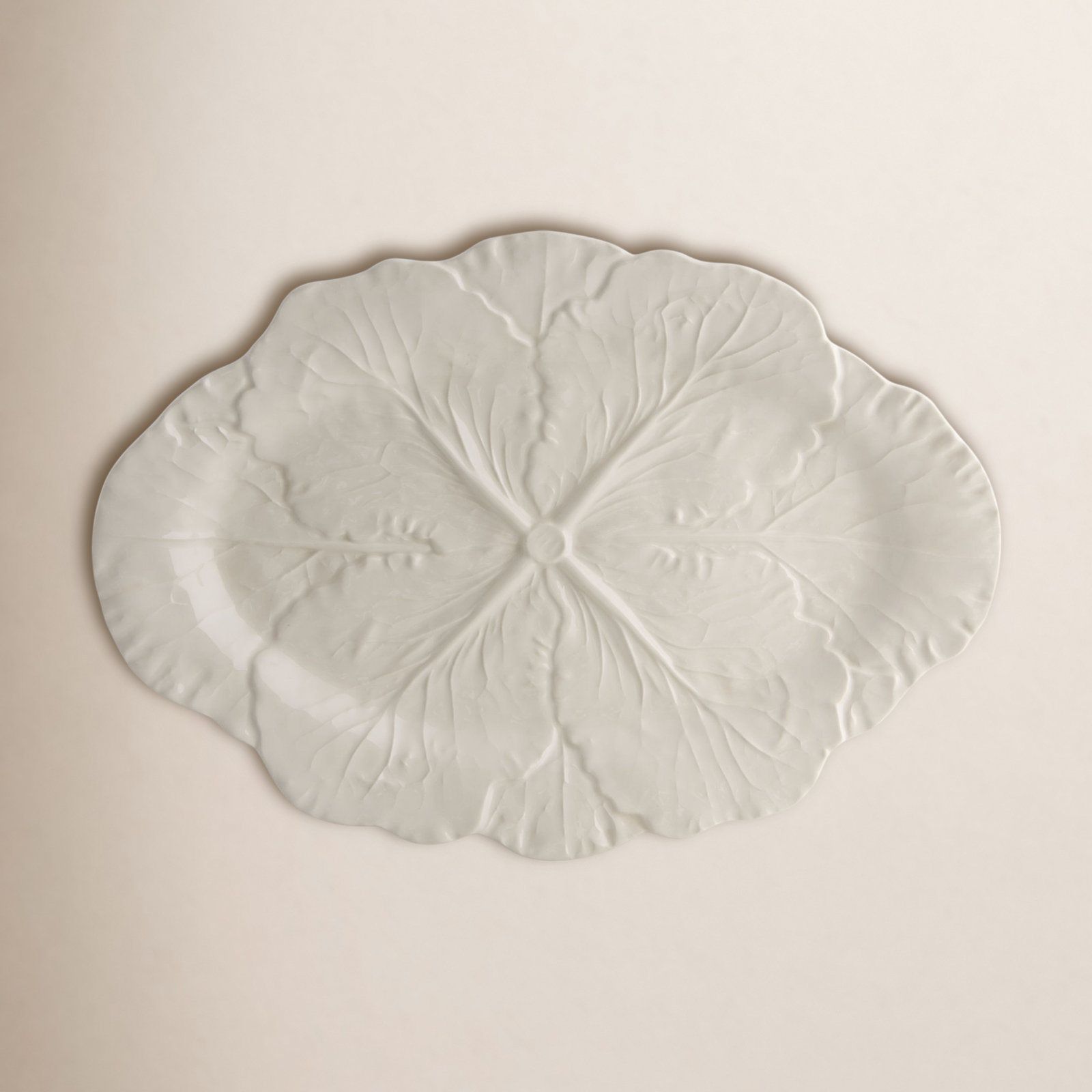 Cabbage Novelty Platter, 1.38" H x 14.76" L x 10.24" W