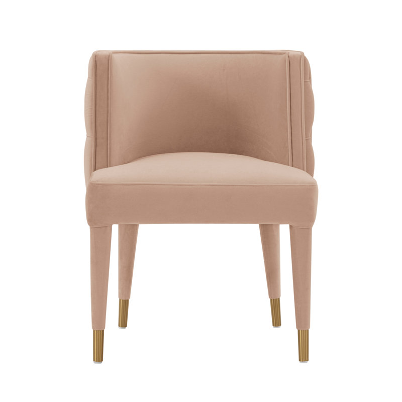 Chaise en velours Maya, Naturel