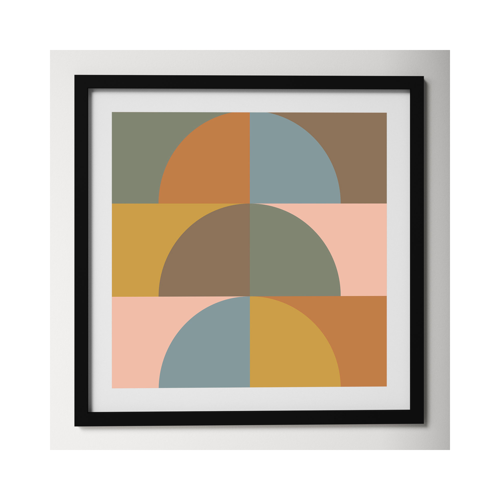 Autumn Vibes by Beth Vassalo, Noir Black Framed, 41.38" H x 41.38" W x 0.875" D