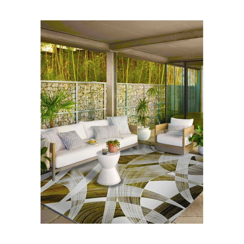 Tapis lavable à motif moderne Modern, Sous-tapis rectangulaire 2 pi 6 po x 4 pi 11 po