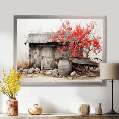Grange rustique élégance II - art mural grange