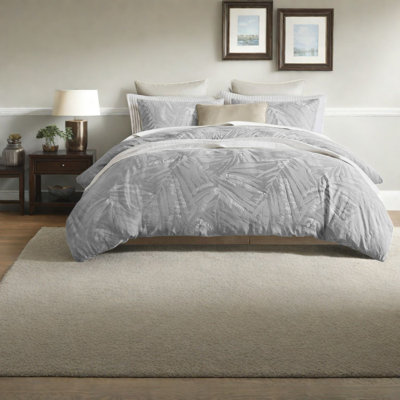 Ensembles de literie en coton de qualité supérieure, grand lit, confort gris clair moderne