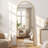 Arched Metal Oversized Full Length Mirrors Wall Mirrors with Stand-125578528-125578527
