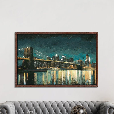 Bright City Lights II by James Wiens - Print on Canvas