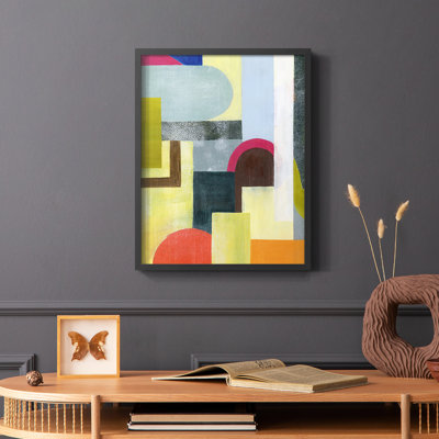 City of Rainbows I, reproduction encadrée - bois massif