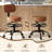 Adjustable Drafting Chair with Back Support Rolling Swivel Stool-613397748-613417635