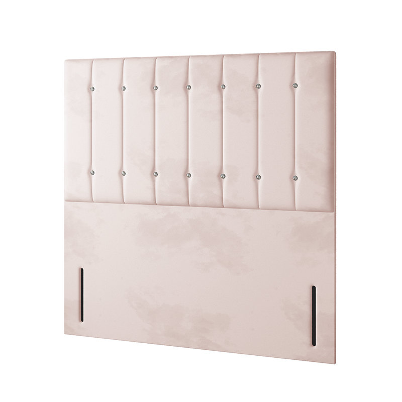 New Fairfield Divan Bed Base, Super King (6'), Pink, No Drawers
