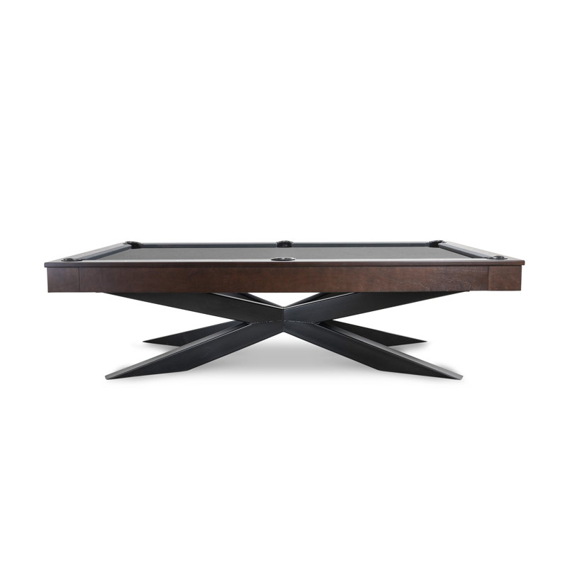 Jett Slate 8' Pool Table with Professional Installation Included, Titanium, 32" H x 58" W x 101" L