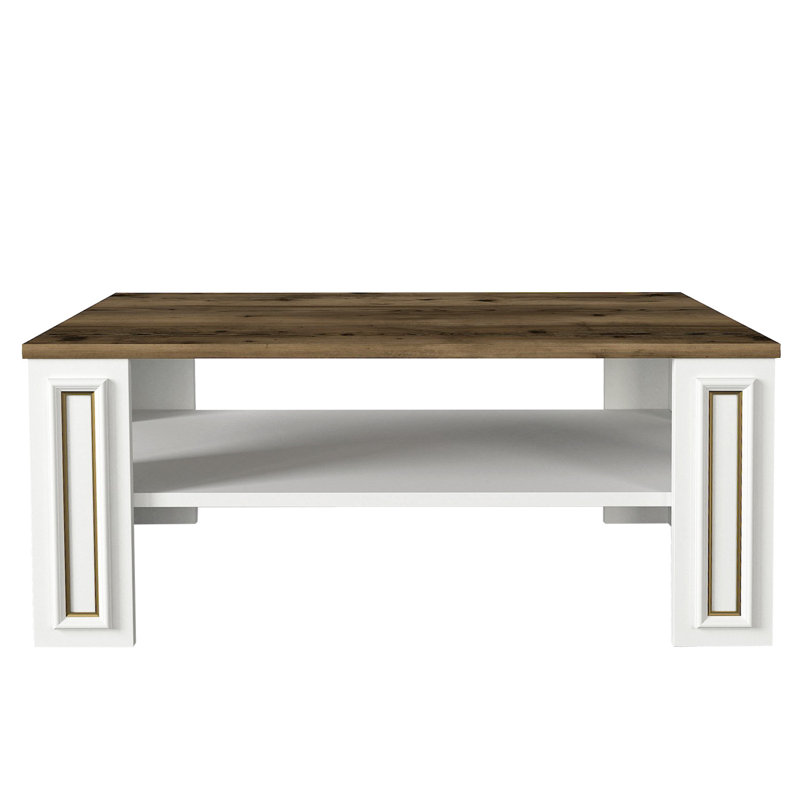 Table basse à 4 pieds avec rangement