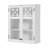 Hembree 4 Pc Bathroom Set with Over Toilet Shelf, Wall Mounted Cabinet, Hamper and Floor Cabinet