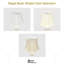 Royal Designs, Inc. BSO-708-14BG-2, abat-jour base Bell, 9 x 14 x 10,5, beige, paquet de 2-59676657-59676658