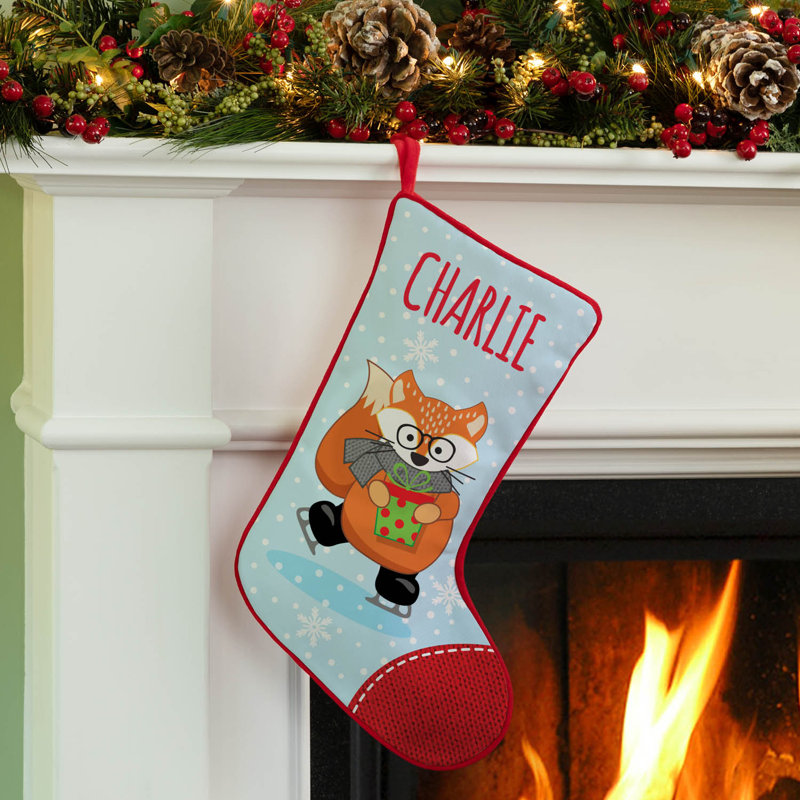 Jolly Fox Personalized Stocking, Yes