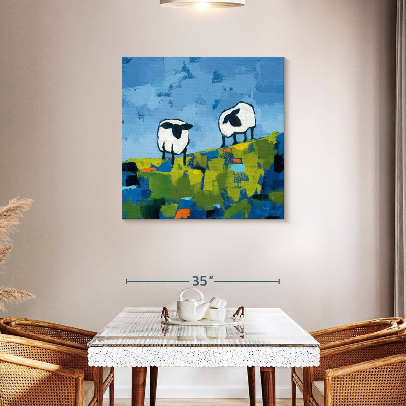 Two Sheep, 36" H x 36" W