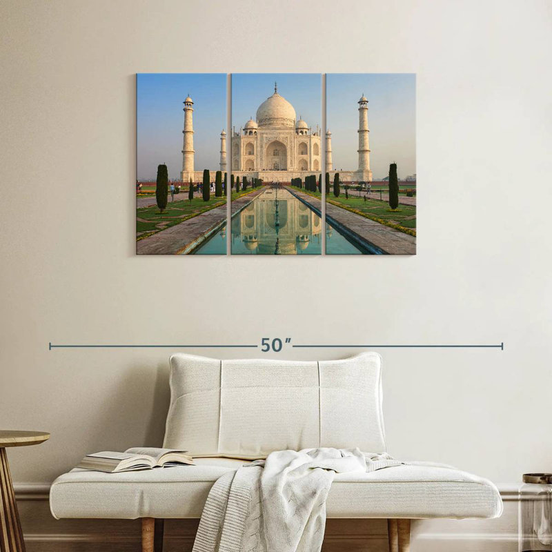 World Wonder Taj Mahal, H 24 po x l 38 po
