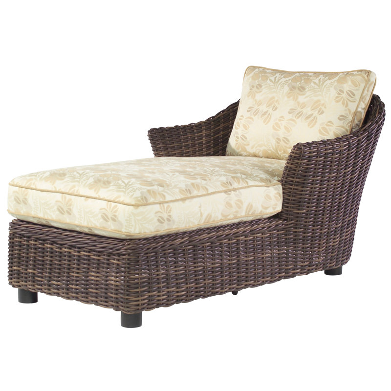 Outdoor Chaise Lounge, Canvas Navy Sunbrella® Canvas