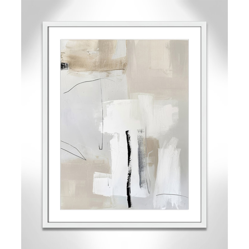 «Neutral Balance II» par Lazar Studio, Blanc satiné, 23.5'' W x 29.5'' H, Imprimé mat