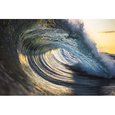 Perfect Ocean Wave - Wrapped Canvas Print