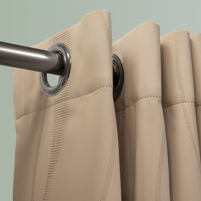 Rideau occultant en polyester Graycen, L 56 po x L 63 po