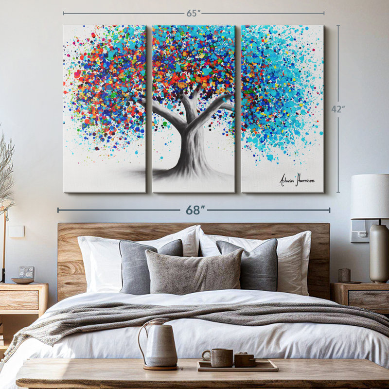 «Tree Of Optimism» sur toile, H 42 po x l 65 po x P 1,25 po