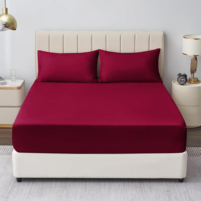 Mieasha Microfiber Plain Weave Fitted Sheet