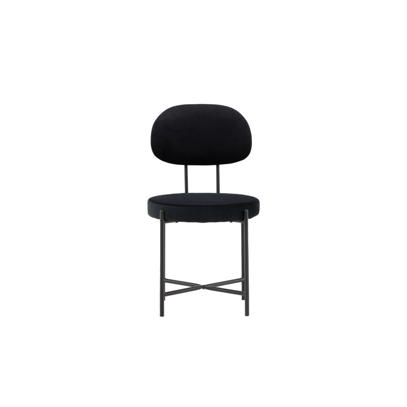 Belser 48cm H 100% Polyester Velvet Upholstered King Louis Back Side Chair