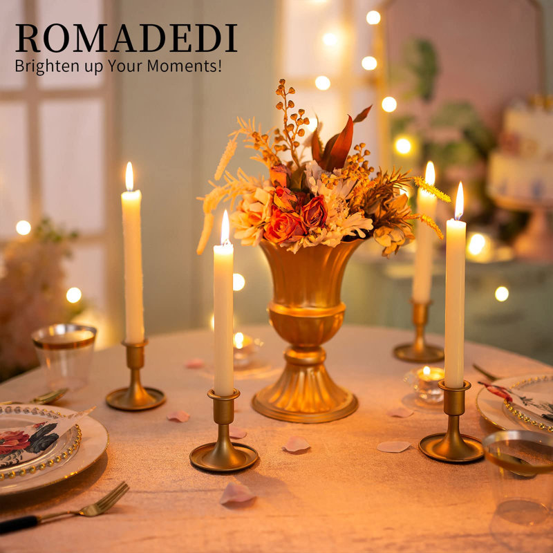 12 porte-bougies chandeliers
