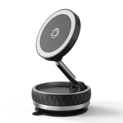 Wireless Car Charger, Ultra Magnetic Phone Holder for Car Dashboard, 15W Charging, Cell Phone Holder Charger, Car Accessories for iPhone 17 16 15 14 13 12 (Black)