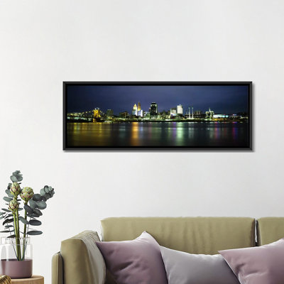 " Buildings At The Waterfront, Lit Up At NightOhio River, Cincinnati, Ohio, USA " by Panoramic Images