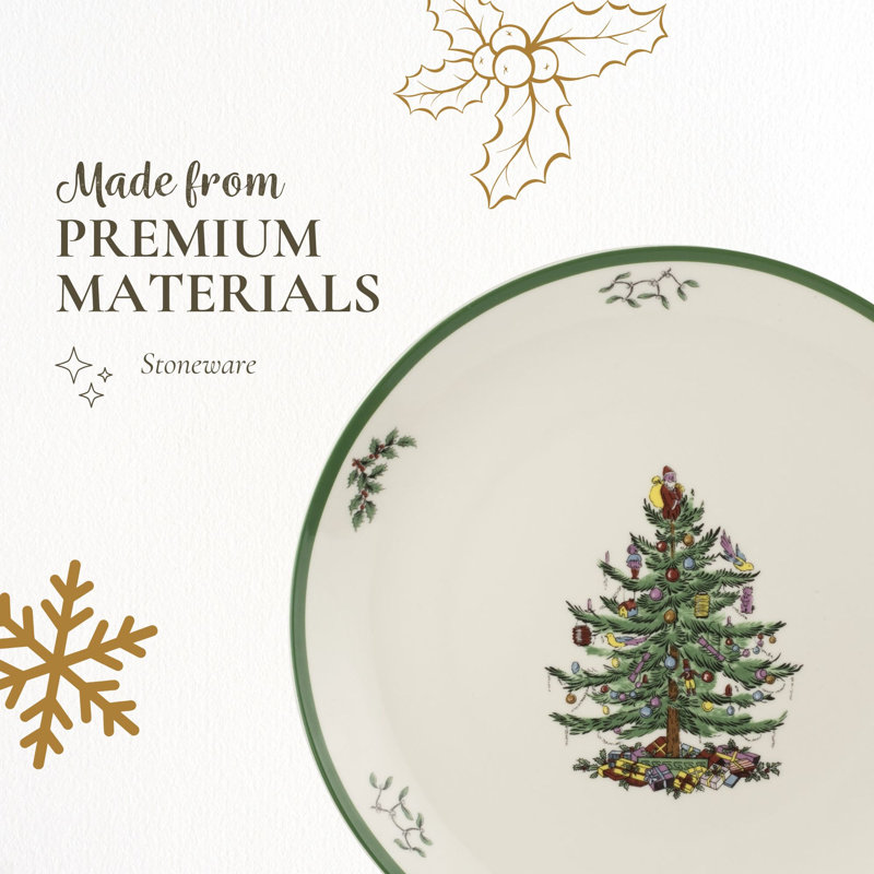 Spode Christmas Tree Round Platter 14"